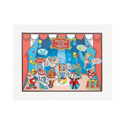 Circus Activities ~Color your own Carnival Paddleball~