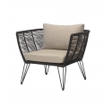 Lot de 2 fauteuils de jardin Mundo noir et taupe - Bloomingville