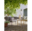 Set of 2 Mundo garden armchairs in black and taupe - Bloomingville