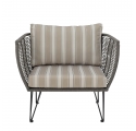 Lot de 2 fauteuils de jardin design Mundo vert et beige de Bloomingville