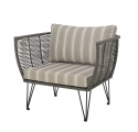 Lot de 2 fauteuils de jardin design Mundo vert et beige de Bloomingville