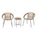 Dudine Outdoor Living Set: 2 Armchairs and Side Table - Bloomingville