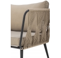 Canapé de jardin 2 places Pavone beige et noir Bloomingville - 174 cm