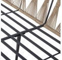 Canapé de jardin 2 places Pavone beige et noir Bloomingville - 174 cm