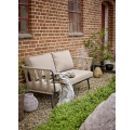 Canapé de jardin 2 places Pavone beige et noir Bloomingville - 174 cm