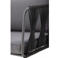 Canapé de jardin 2 places Pavone noir et gris, Bloomingville - L. 174 cm