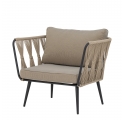 Lot de 2 fauteuils de jardin Pavone beige Bloomingville