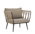 Lot de 2 fauteuils de jardin Pavone beige Bloomingville