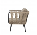 Lot de 2 fauteuils de jardin Pavone beige Bloomingville