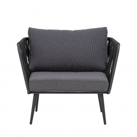 Lot de 2 fauteuils de jardin Pavone noir Bloomingville
