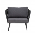 Lot de 2 fauteuils de jardin Pavone noir Bloomingville