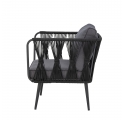 Lot de 2 fauteuils de jardin Pavone noir Bloomingville