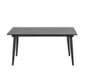 Table basse de jardin Pavone noire en métal Bloomingville - 90 x 44 cm