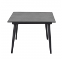 Table basse de jardin Pavone noire en métal Bloomingville - 90 x 44 cm