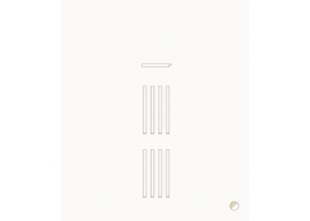 Kit de transformation Oliver Furniture de lit superposé mi-haut Mini+ en 2 lits juniors, blanc/chêne
