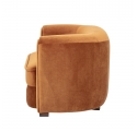Malala 2-Seater Sofa in Orange Velvet