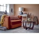 Malala 2-Seater Sofa in Orange Velvet