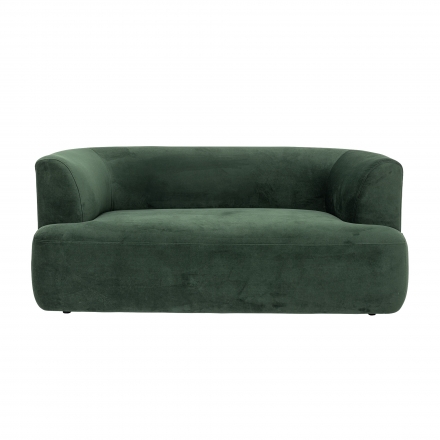 Morgan 2-Seater Sofa in green Velvet - L. 165 cm