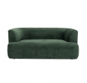 Canapé 2 places Morgan en velours vert - L. 165 cm