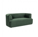 Canapé 2 places Morgan en velours vert - L. 165 cm