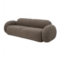 Magola 3-Seater Sofa in Brown Bouclé  - L. 228 cm