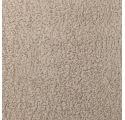 Camino armchair in beige bouclé and dark wood