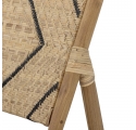 Lennox armchair in teak and woven rattan