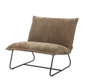 Cape armchair in brown bouclé
