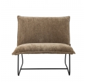 Cape armchair in brown bouclé