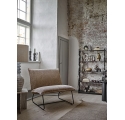 Cape armchair in brown bouclé