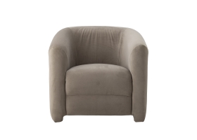 Fauteuil Joel en velours gris