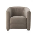 Joel armchair in grey velvet