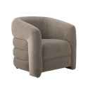 Fauteuil Joel en velours gris