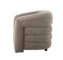 Fauteuil Joel en velours gris