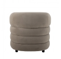 Fauteuil Joel en velours gris