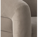 Fauteuil Joel en velours gris