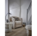Joel armchair in grey velvet