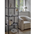 Joel armchair in grey velvet