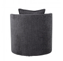 Fauteuil Morris en tissu chenille gris