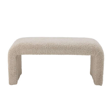 Banquette Bobbie en bouclette blanche