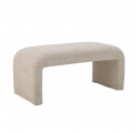 Banquette Bobbie en bouclette blanche