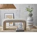 Banquette Bobbie en bouclette blanche