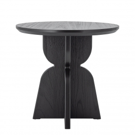 Vixen black round dining table Ø80 cm