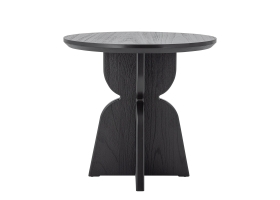 Table de salle à manger ronde Vixen noire Ø80 cm
