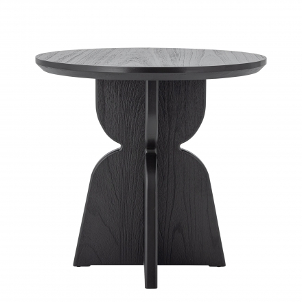 Vixen black round dining table Ø80 cm