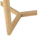 Serrone natural rubberwood dining table 200 cm