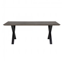 Table de salle à manger Maldon en chêne marron 200 cm