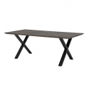 Table de salle à manger Maldon en chêne marron 200 cm
