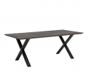 Table de salle à manger Maldon en chêne marron 200 cm