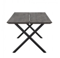 Table de salle à manger Maldon en chêne marron 200 cm